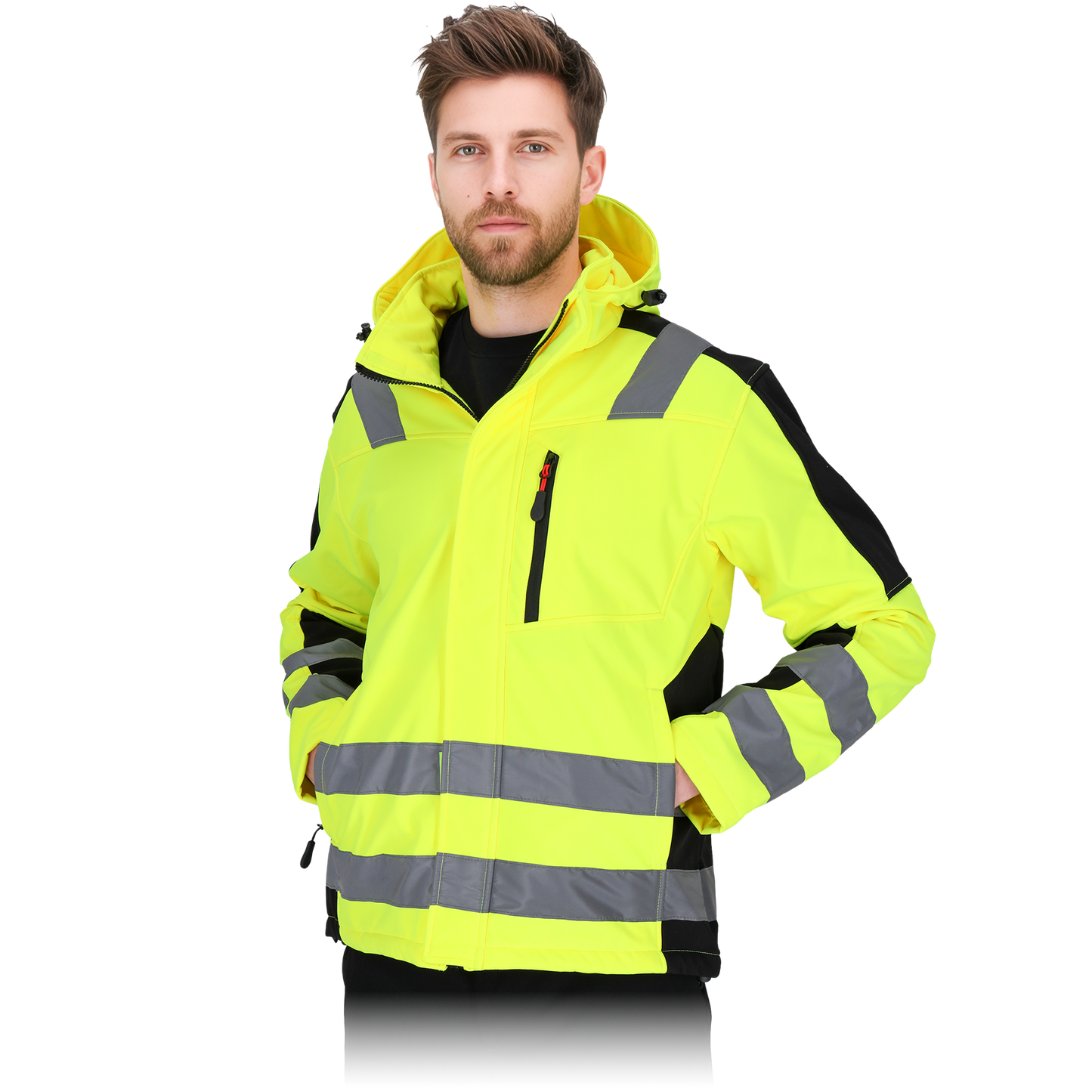 Neperpučiama ir neperšlampanti ryški demisezoninė striukė GLASGOW