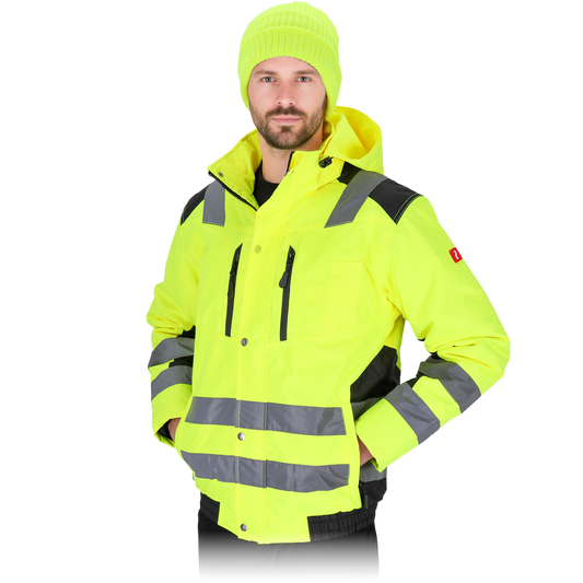 Neperšlampanti ir neperpučiama žieminė darbo striukė GLASGOW-J