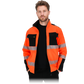 Patogus kokybiškas darbo švarkas PRIZMA, iš tampraus 4-way stretch audinio, oranžinės spalvos