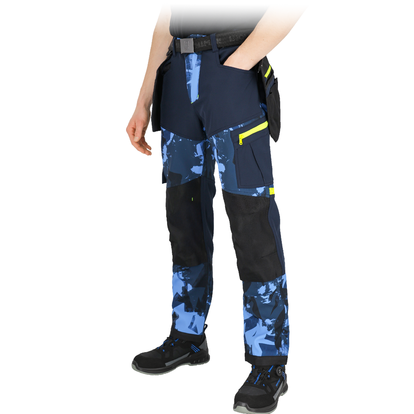 Elastingos softshell kelnės HAGA, iš atsparios 2-jų sluoksnių medžiagos