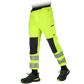Ryškaus audinio patogios darbo kelnės BREMMEN, su šviesą atspindinčiomis juostomis