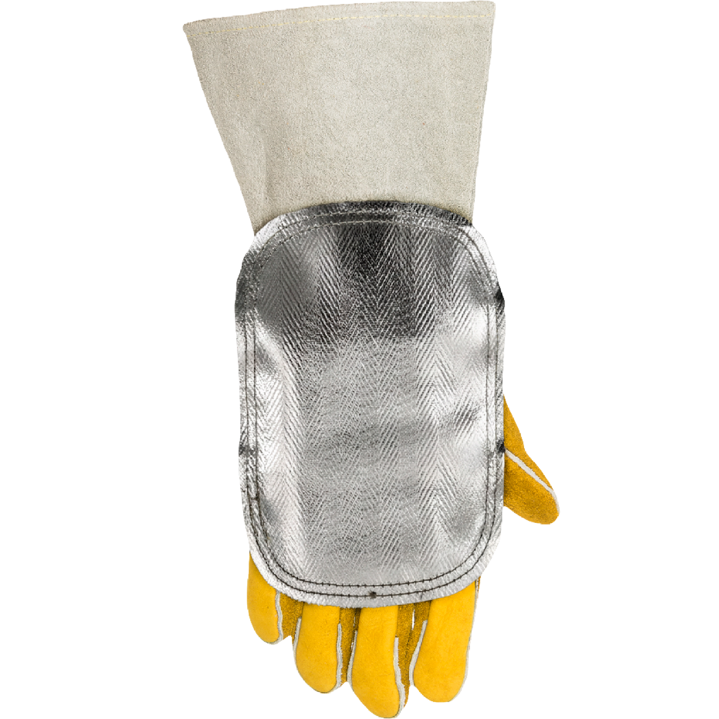 Suvirinimo darbams skirtos aliuminizuota rankų apsauga WELDAS 44-3006LB, 15x20 cm