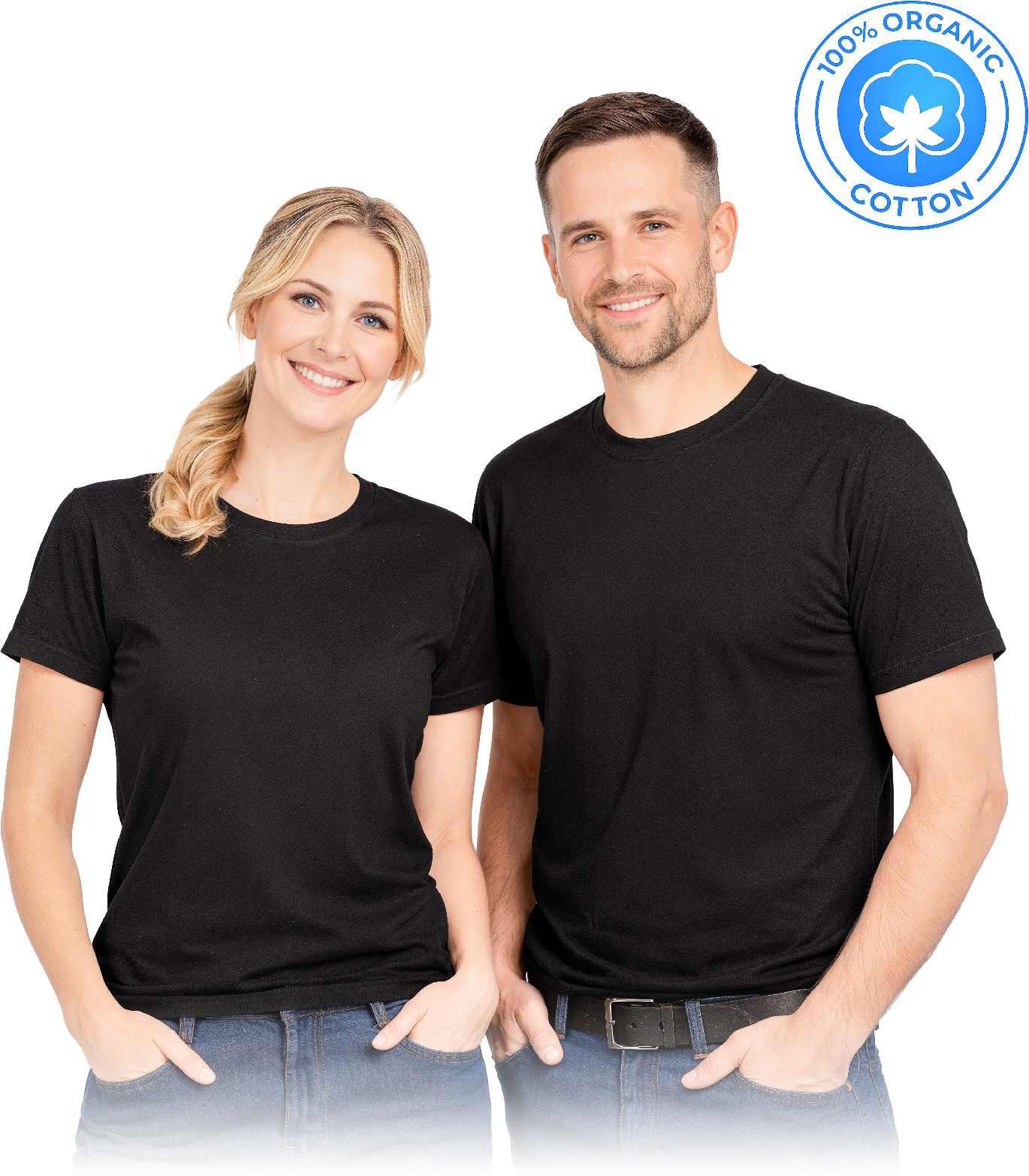 Universalūs marškinėliai PURE, iš 100 % organinės medvilnės (180–190 g/m²), juodos spalvos