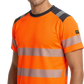 Kvėpuojantys, lengvi ir itin gerai matomi Hi-Vis marškinėliai TS-VIS MESH, Oranžinė spalva