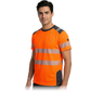 Kvėpuojantys, lengvi ir itin gerai matomi Hi-Vis marškinėliai TS-VIS MESH, Oranžinė spalva