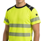 Kvėpuojantys, lengvi ir itin gerai matomi Hi-Vis marškinėliai TS-VIS MESH, Geltona spalva