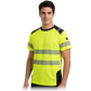 Kvėpuojantys, lengvi ir itin gerai matomi Hi-Vis marškinėliai TS-VIS MESH, Geltona spalva