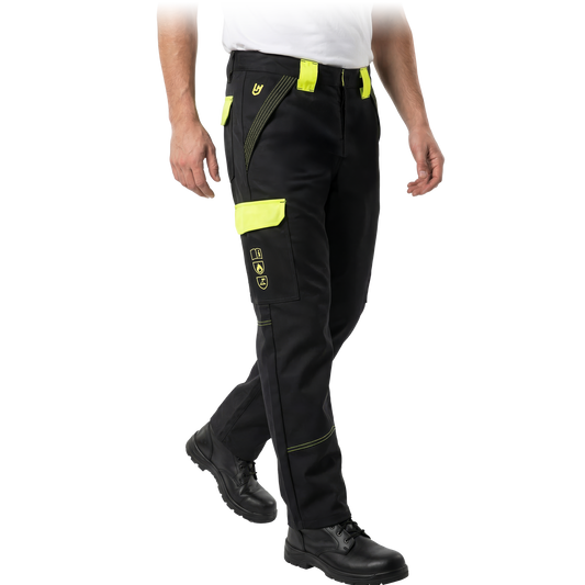 Suvirintojo kelnės WELD SPEC, juodos spalvos