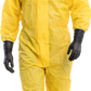 Apsauginis kostiumas LAMICOM 3456, kirtas darbui aplinkoje, kur reikalinga apsauga nuo skystų chemikalų, kietųjų dalelių ir biologinių rizikų