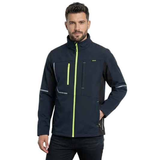 Darbo švarkas LH KALMAR, iš tampraus Softshell audinio, tamsiai mėlynos spalvos