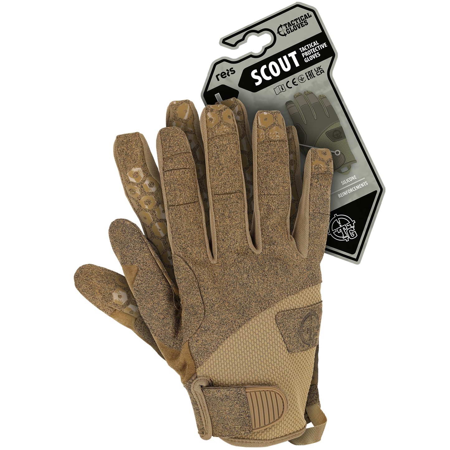 Taktinės apsauginės pirštinės SCOUT