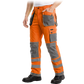 Signalinės darbo kelnės FORMEN VIS, oranžinė/pilka spalva
