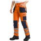 Signalinės darbo kelnės FORMEN VIS, oranžinė/tamsiai mėlyna spalva