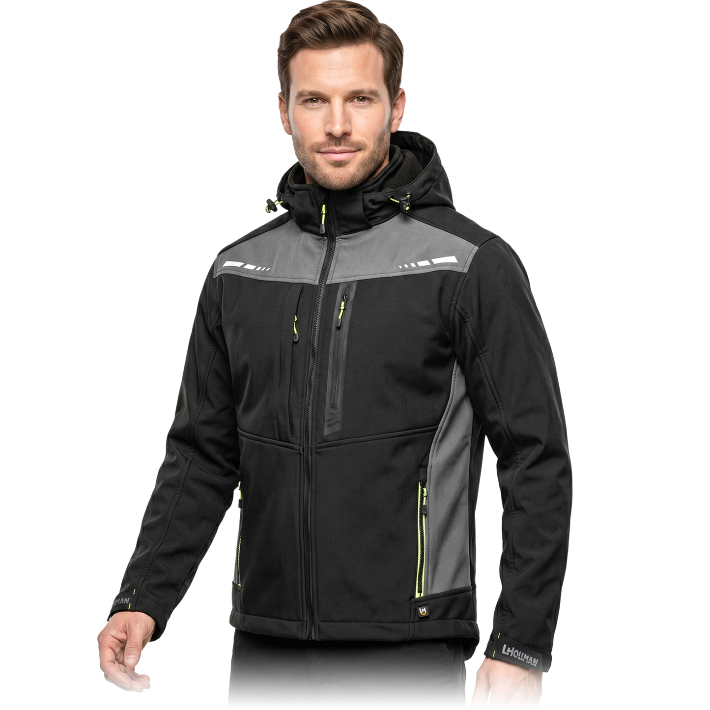 Neperšlampanti ir neperpučiama 3-jų sluoksnių Softshell striukė LARVIK