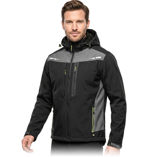 Neperšlampanti ir neperpučiama 3-jų sluoksnių Softshell striukė LARVIK