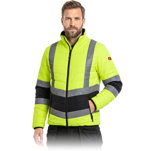 Vyriška pašiltinta Hi-Vis darbo striukė VIZION, su šviesą atspindinčiomis juostomis
