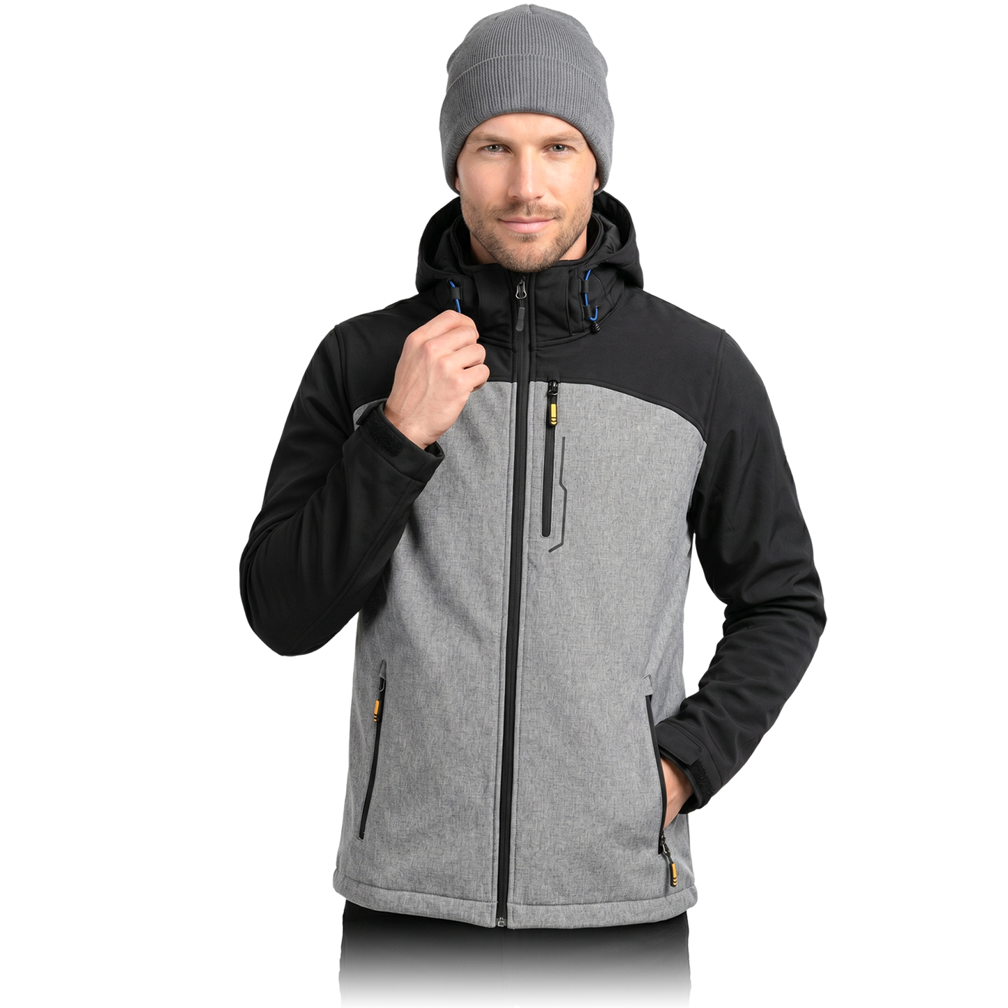 Patogi vyriška Softshell striukė MENFUN,  su TPU membrana ir vidiniu fliso sluoksniu
