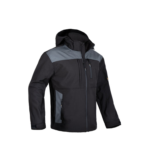 Universali vyriška SOFTSHELL striukė VOYAGER, su pilkos spalvos akcentais