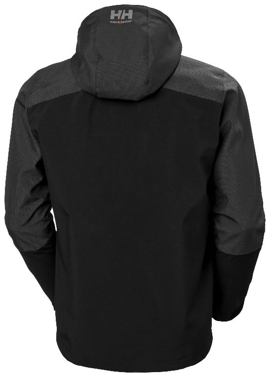 Softshell striukė HELLY HANSEN su gobtuvu, juoda/pilka, 74290