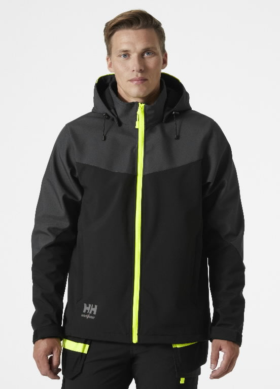 Softshell striukė HELLY HANSEN su gobtuvu, juoda/pilka, 74290