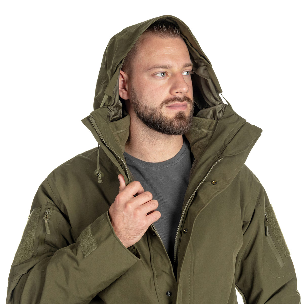 Striukė drėgnam orui Mil-Tec Ranger Green Wet Weather Gen.II, su išsegamu flisiniu pamušalu