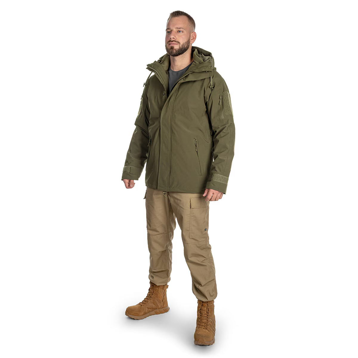 Striukė drėgnam orui Mil-Tec Ranger Green Wet Weather Gen.II, su išsegamu flisiniu pamušalu