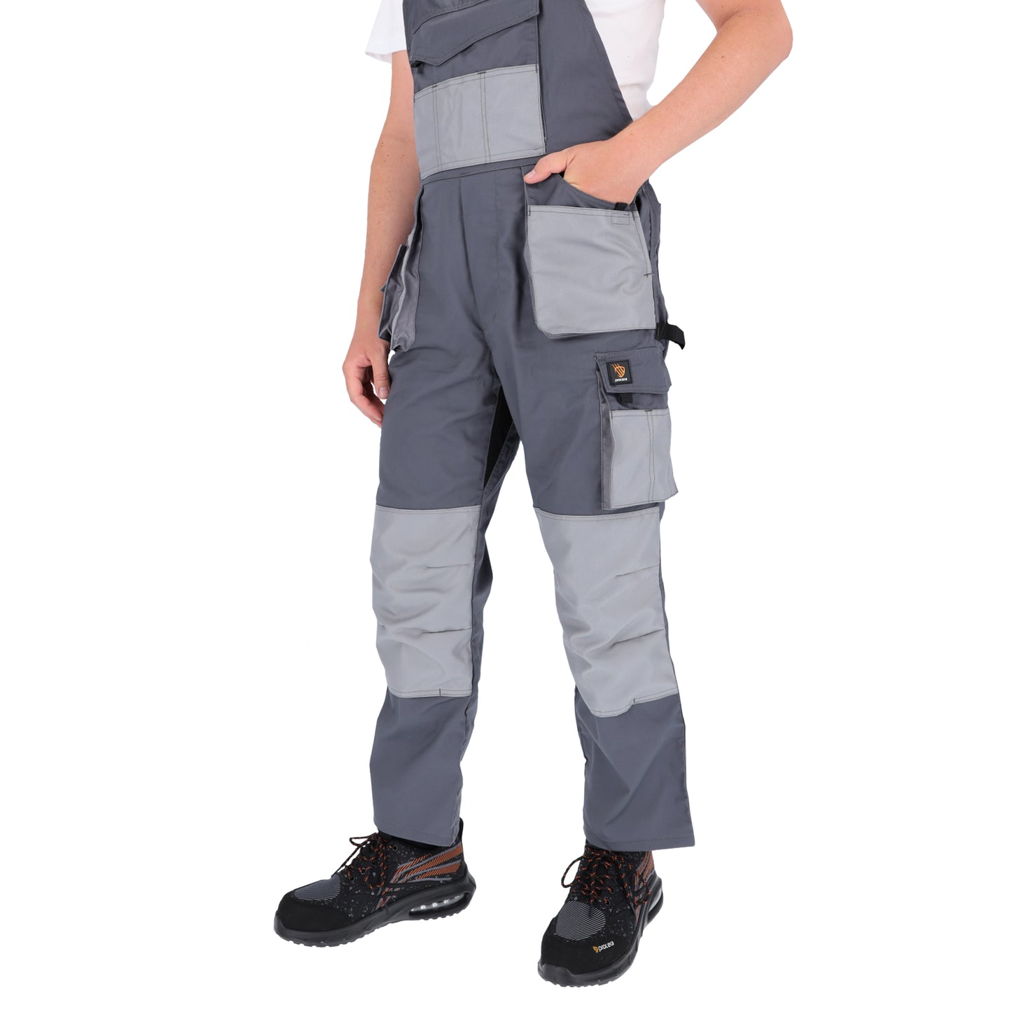 Elastic work overalls PROMAN STRETCH, gray