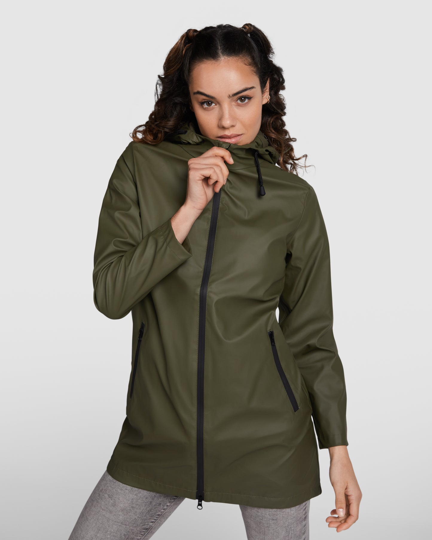 Waterproof women's raincoat SITKA, green