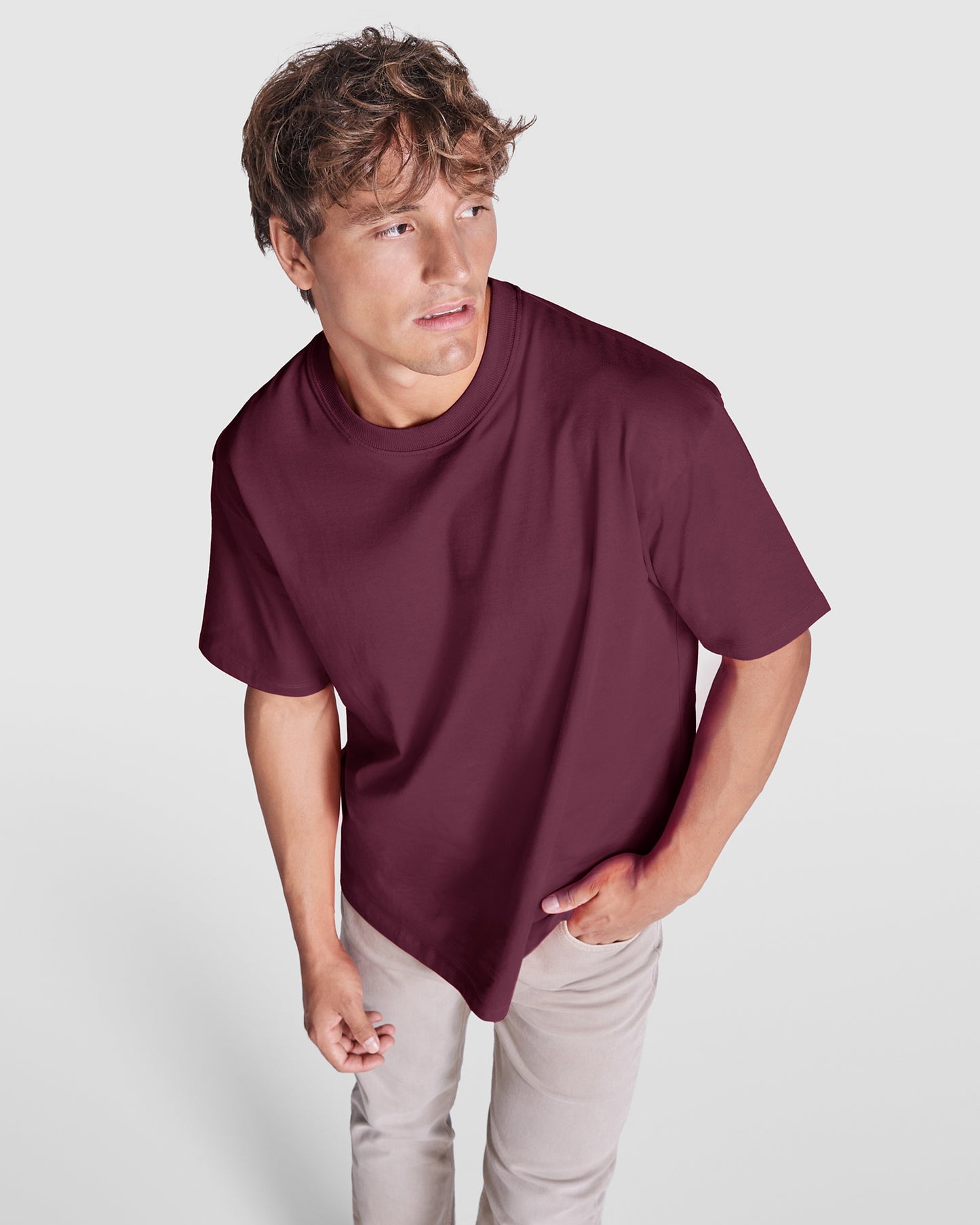 Marškinėliai BULL, Oversized tipo, tankios medvilnės (210 g/m²)