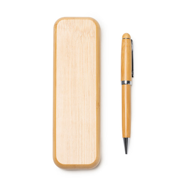 Wooden ballpoint pen BODONI, with case