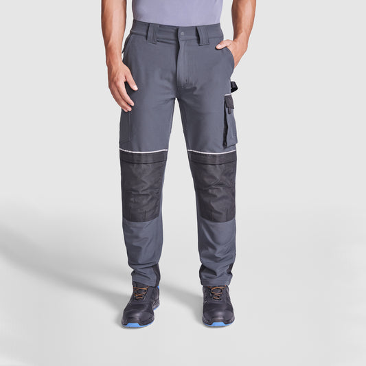 Elastic multifunctional work trousers with many pockets WALL