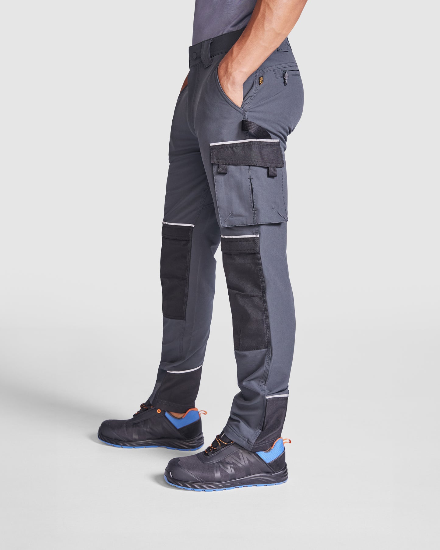 Elastic multifunctional work trousers with many pockets WALL