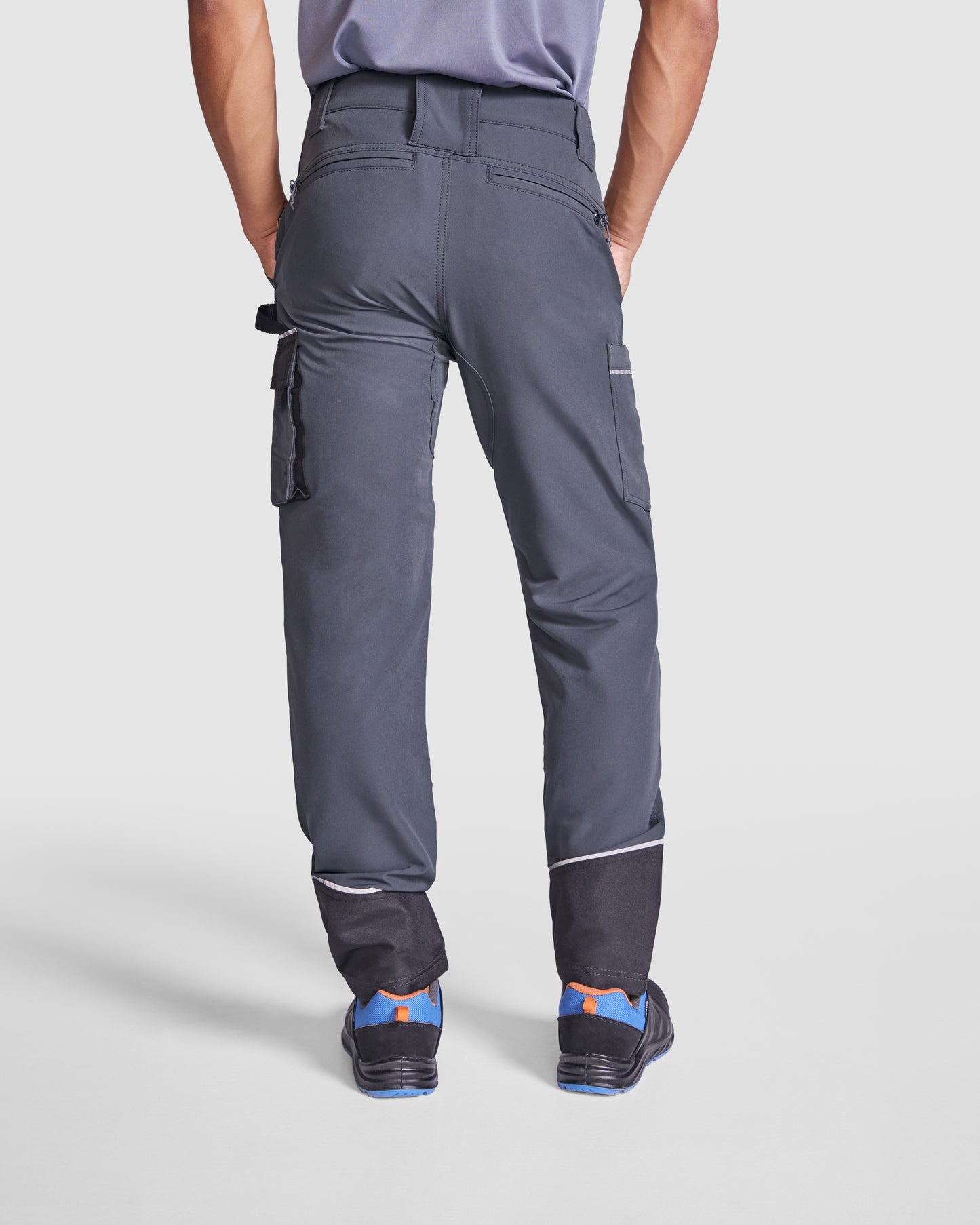 Elastic multifunctional work trousers with many pockets WALL