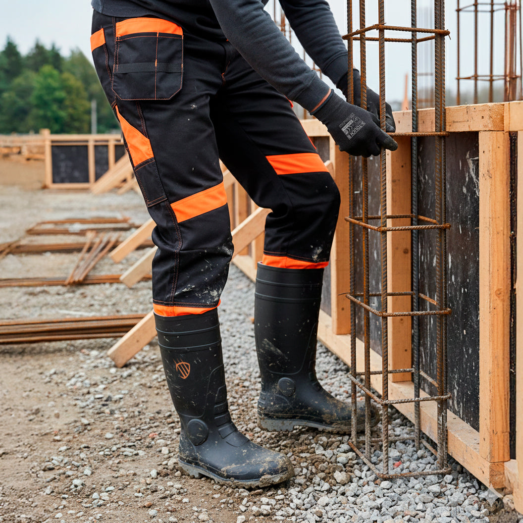 Guminiai PVC darbo batai BRISTOL S5, pirštų ir pado apsauga