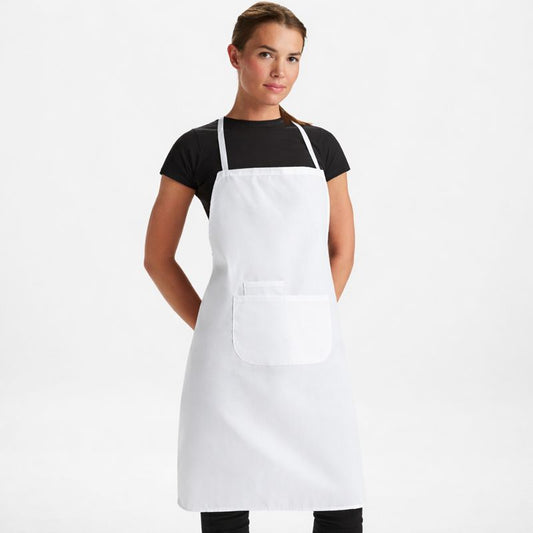 Long apron DUCASE 90 cm x 65 cm, with double front pocket (various colors)