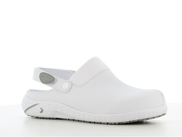 Extremely comfortable and non-slip clogs DANY OB SR ESD AE, white