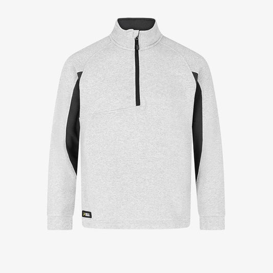 Džemperis KASAI SWEATER MEN, su pusiniu užtrauktuku, pilkos spalvos