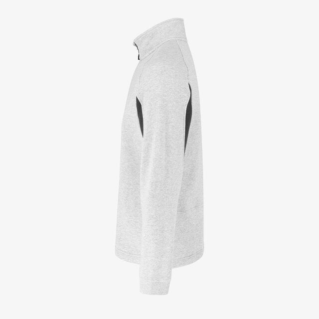 Džemperis KASAI SWEATER MEN, su pusiniu užtrauktuku, pilkos spalvos