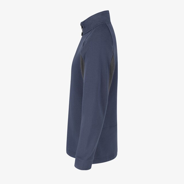 Džemperis KASAI SWEATER MEN, su pusiniu užtrauktuku, mėlynos spalvos
