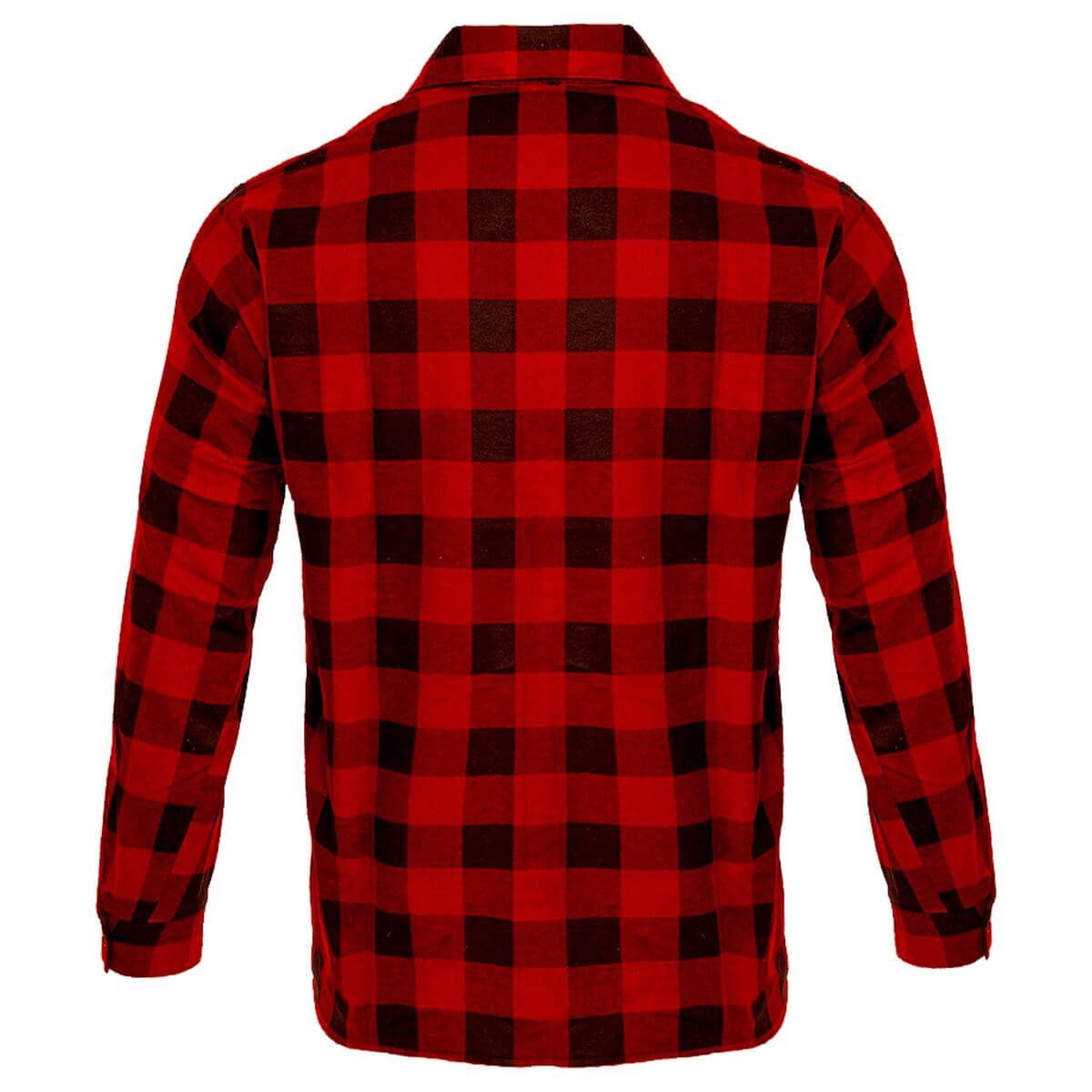 Flaneliniai marškiniai ilgomis rankovėmis FLANNEL RED, raudonai juodos spalvos