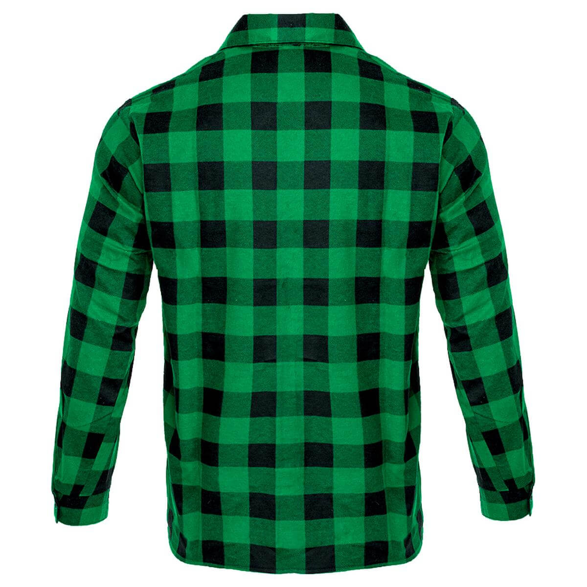 Flaneliniai marškiniai ilgomis rankovėmis FLANNEL GREEN, žaliai juodos spalvos