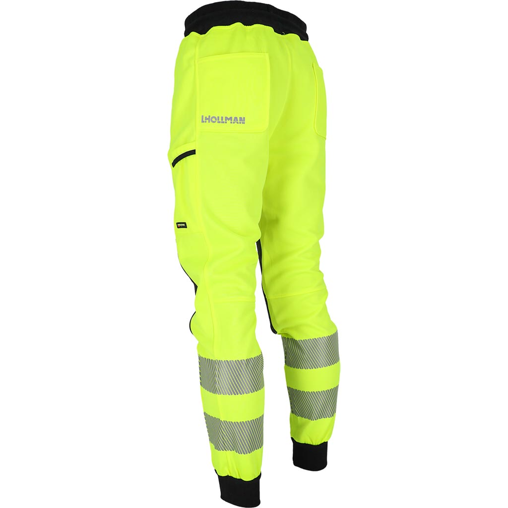 Ryškaus audinio patogios darbo kelnės BREMMEN, su šviesą atspindinčiomis juostomis