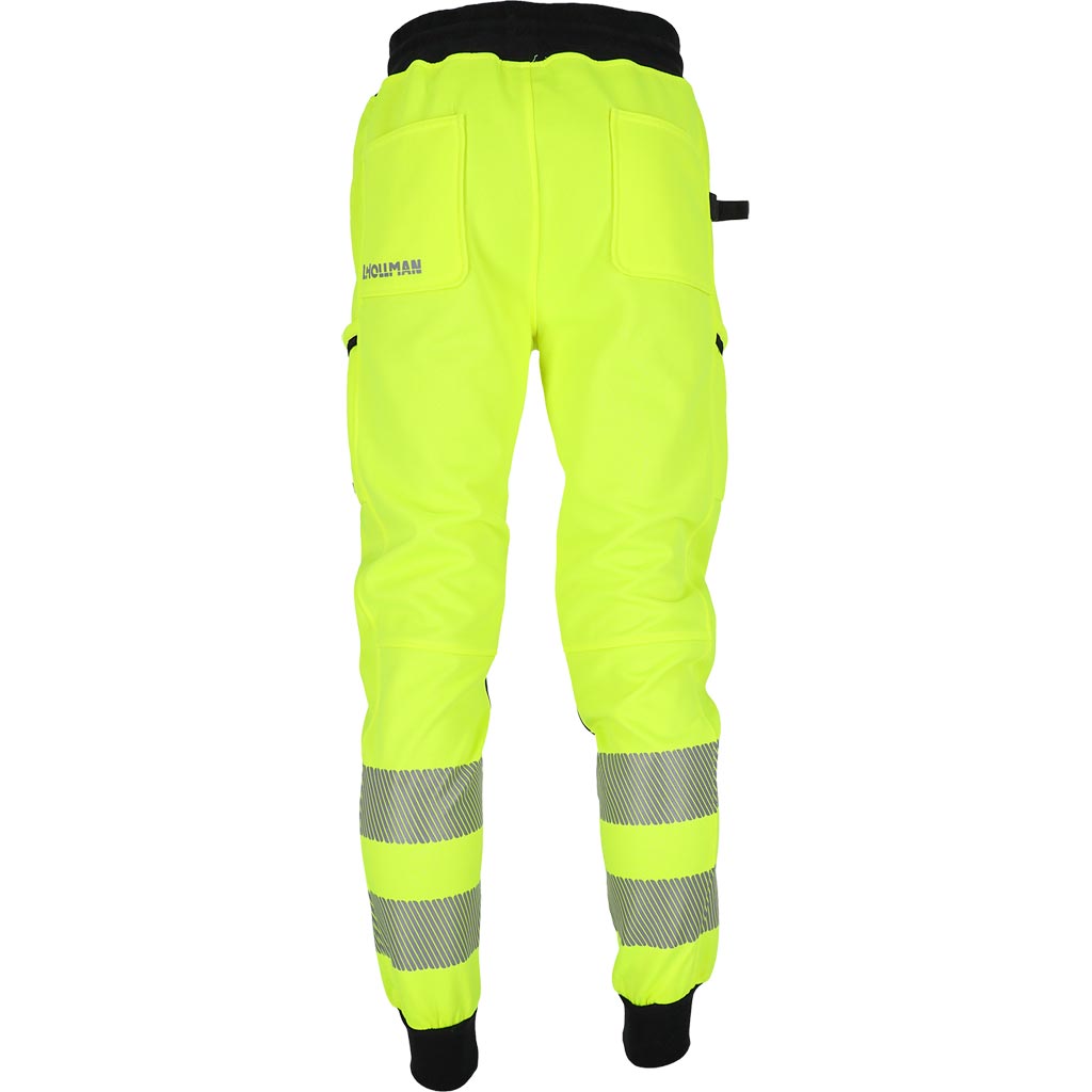 Ryškaus audinio patogios darbo kelnės BREMMEN, su šviesą atspindinčiomis juostomis