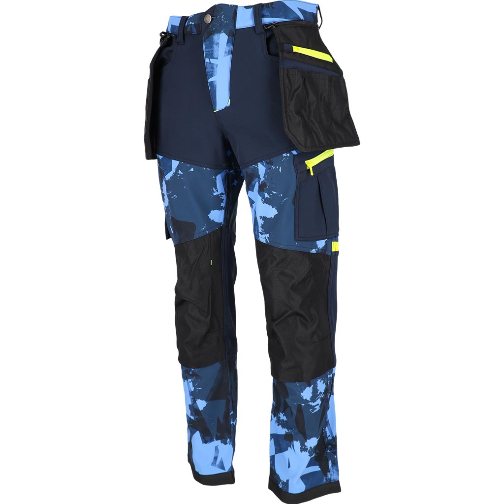 Elastingos softshell kelnės HAGA, iš atsparios 2-jų sluoksnių medžiagos