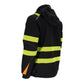 3-jų sluoksnių softshell audinio žieminė darbo striukė IROCO, su kapišonu ir šviesą atspindinčiomis juostomis