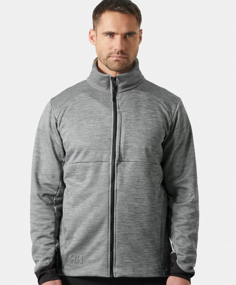 Flisinis džemperis Helly Hansen TECH MIDLAYER, pilkos spalvos