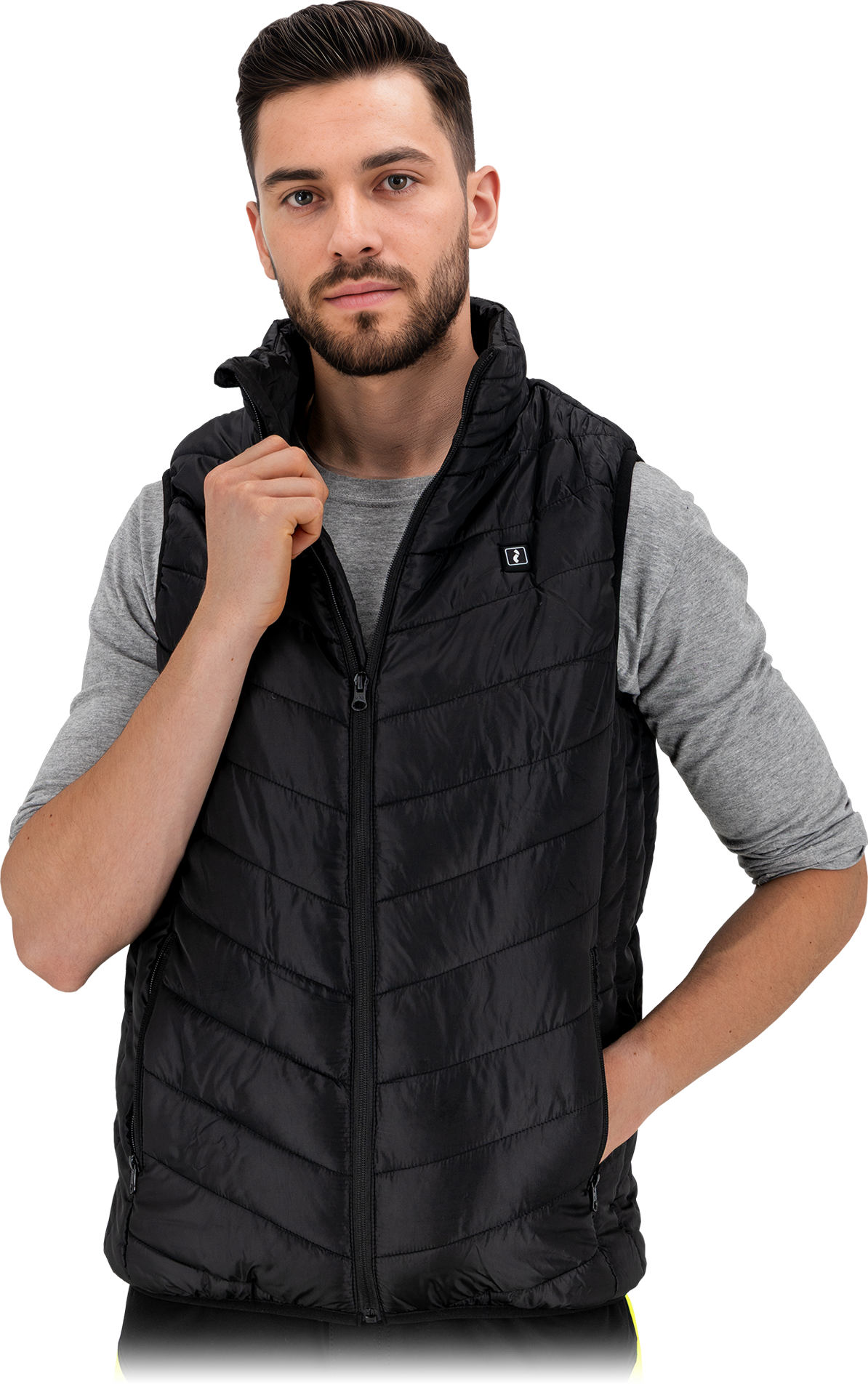 Šildoma liemenė PALMER, su šildomomis panelėmis, kurios prijungiamos USB jungtimi prie Powerbank