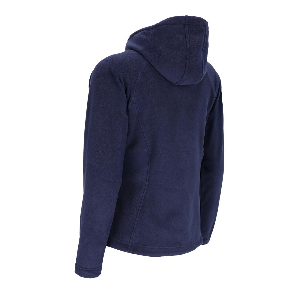 Minkštas, šiltas ir patogus moteriškas flisinis džemperis POLAR LADY, su gobtuvus, mėlynos spalvos