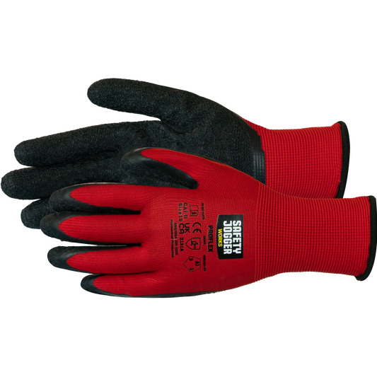 Lateksu aplietos darbo pirštinės Jogger PROFLEX (12 porų)