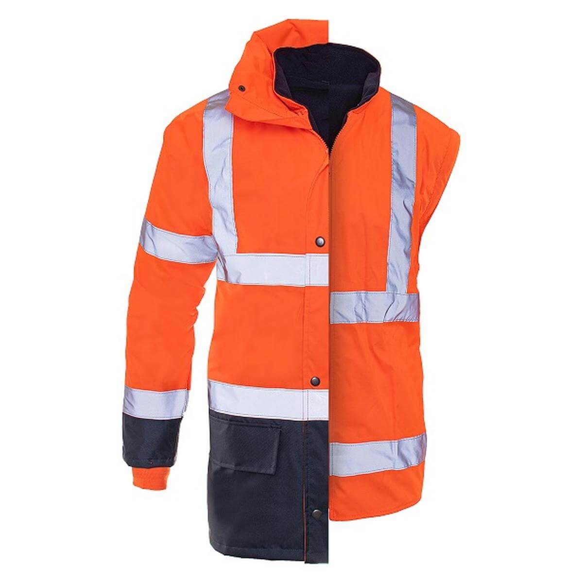 Visiems metų laikams sukurta striukė PRO LUMO 5in1, oranžinės spalvos